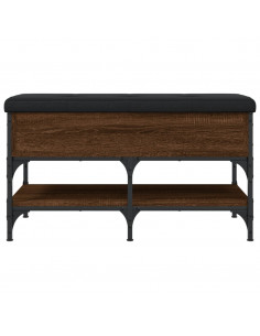 Panca Porta Scarpe Rovere Marrone 82x42x45 cm Legno Multistrato 2