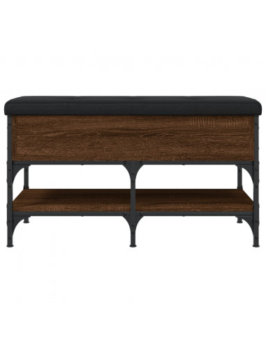 Panca Porta Scarpe Rovere Marrone 82x42x45 cm Legno Multistrato