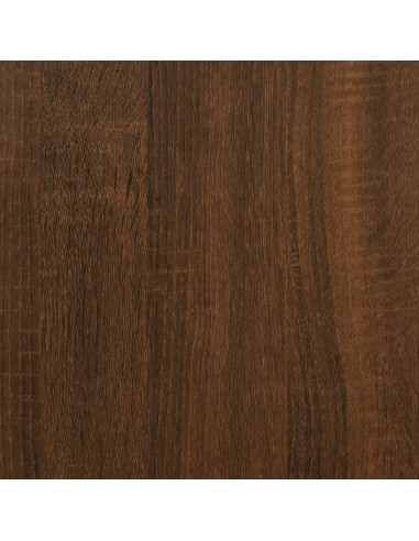 Panca Porta Scarpe Rovere Marrone 82x42x45 cm Legno Multistrato