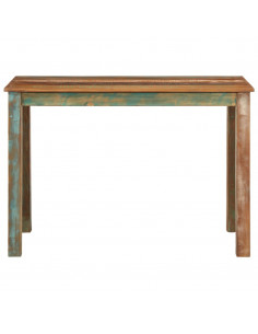 Tavolo da Pranzo 110x55x76 cm in Legno Massello di Recupero 2