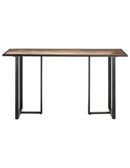 Tavolo da Pranzo 140 cm in Legno Massello di Recupero