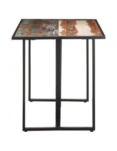 Tavolo da Pranzo 140 cm in Legno Massello di Recupero