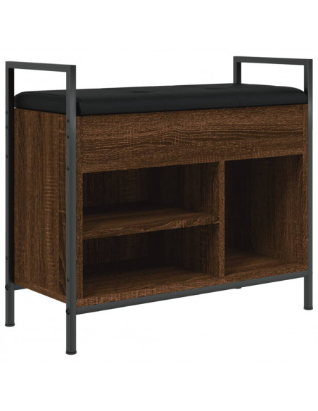 Panca Porta Scarpe Rovere Marrone 65,5x32x57,5 cm