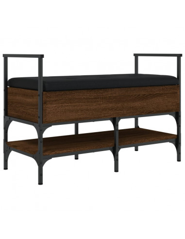 Panca Porta Scarpe Rovere Marrone 85,5x42x57,5 cm
