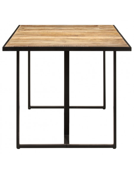 Tavolo da Pranzo 160 cm in Legno Massello di Mango Grezzo