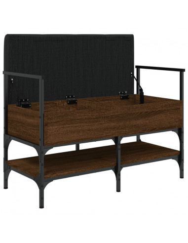 Panca Porta Scarpe Rovere Marrone 85,5x42x57,5 cm