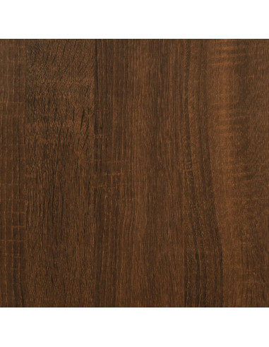 Panca Porta Scarpe Rovere Marrone 102x32x50cm Legno Multistrato