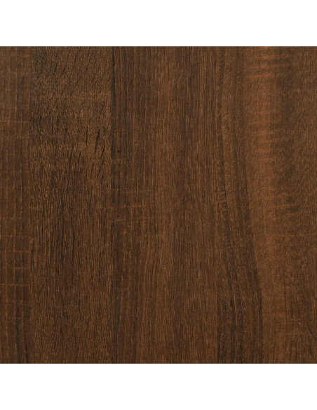 Panca Porta Scarpe Rovere Marrone 102x32x50cm Legno Multistrato