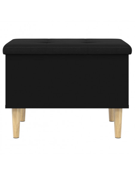 Panca Portaoggetti Nera 62x42x46 cm in Legno Multistrato