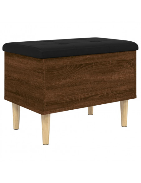 Panca Portaoggetti Rovere Marrone 62x42x46 cm Legno Multistrato