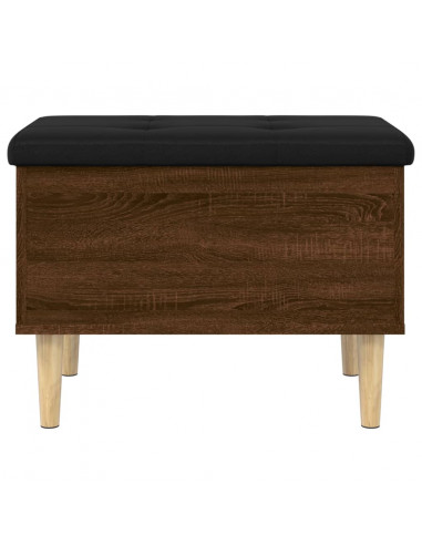 Panca Portaoggetti Rovere Marrone 62x42x46 cm Legno Multistrato