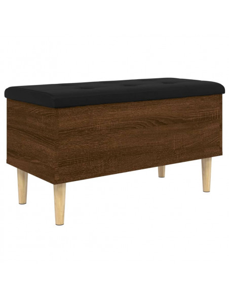 Panca Portaoggetti Rovere Marrone 82x42x46 cm Legno Multistrato