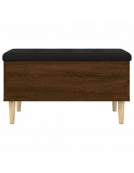 Panca Portaoggetti Rovere Marrone 82x42x46 cm Legno Multistrato