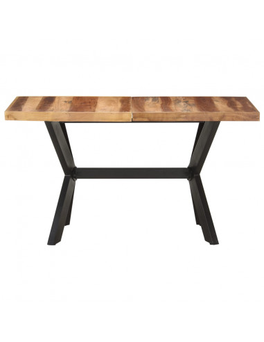 Tavolo da Pranzo 140x70x75 cm Legno Massello con Finitura Miele