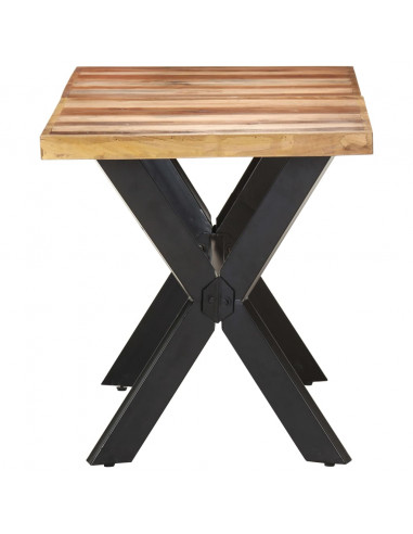 Tavolo da Pranzo 140x70x75 cm Legno Massello con Finitura Miele