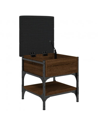 Panca Porta Scarpe Rovere Marrone 42x42x45 cm Legno Multistrato