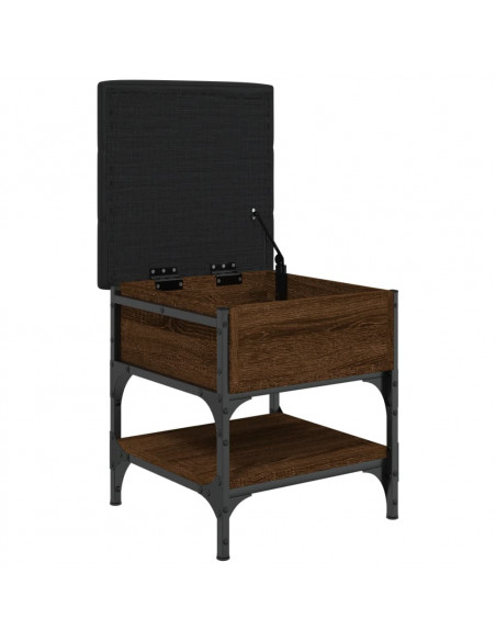 Panca Porta Scarpe Rovere Marrone 42x42x45 cm Legno Multistrato
