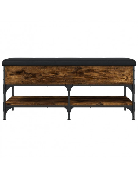 Panca Porta Scarpe Rovere Fumo 102x42x45 cm Legno Multistrato
