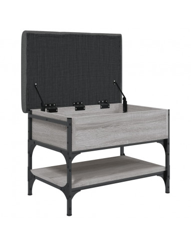 Panca Porta Scarpe Grigio Sonoma 62x42x45 cm Legno Multistrato