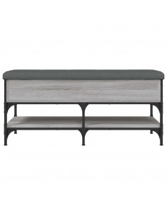 Panca Porta Scarpe Grigio Sonoma 102x42x45 cm Legno Multistrato 2