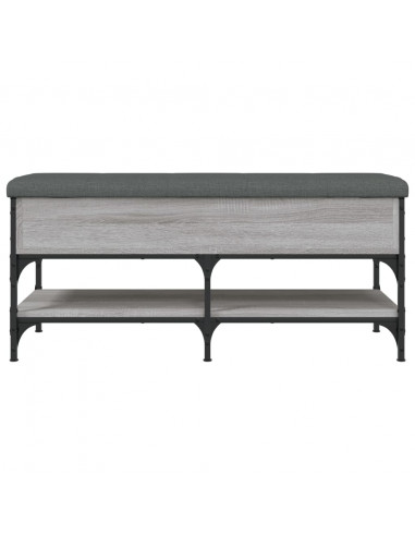 Panca Porta Scarpe Grigio Sonoma 102x42x45 cm Legno Multistrato