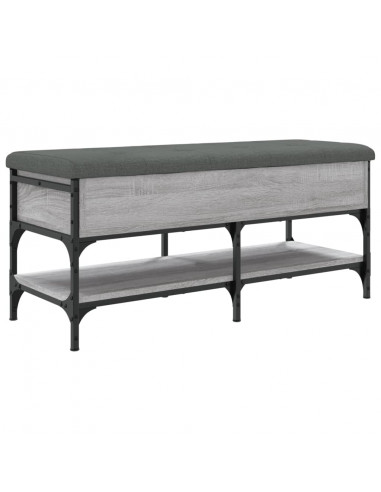 Panca Porta Scarpe Grigio Sonoma 102x42x45 cm Legno Multistrato