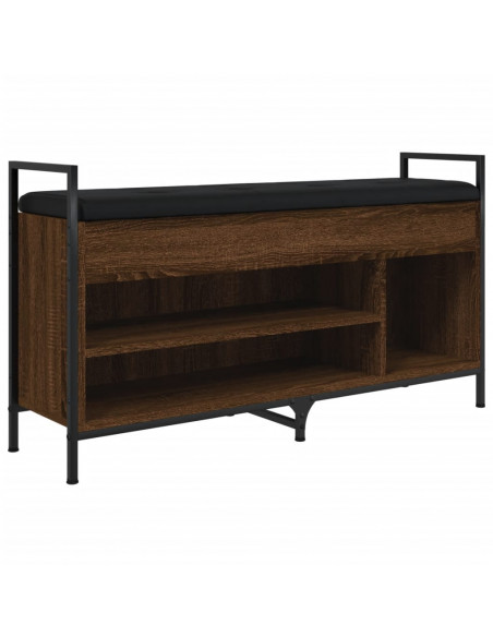 Panca Porta Scarpe Rovere Marrone 105,5x32x57,5 cm