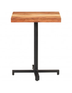 Tavolino da Bistrot Quadrato 60x60x75 cm in Massello di Acacia 2