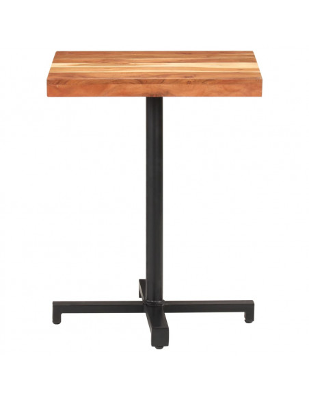 Tavolino da Bistrot Quadrato 60x60x75 cm in Massello di Acacia