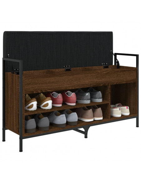 Panca Porta Scarpe Rovere Marrone 105,5x32x57,5 cm