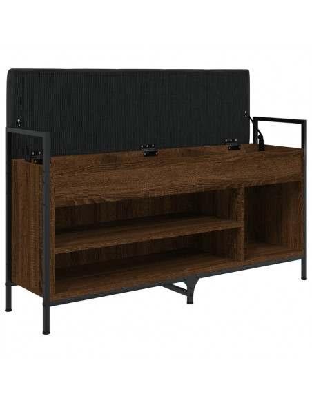 Panca Porta Scarpe Rovere Marrone 105,5x32x57,5 cm
