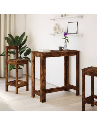 Tavolo Bar Rovere Artigianale 102x50x103,5 cm Legno Multistrato