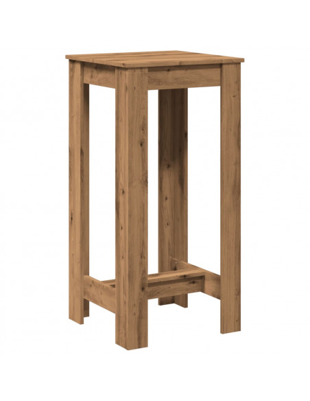 Tavolo Bar Rovere Artigianale 51x50x103,5 cm Legno Multistrato
