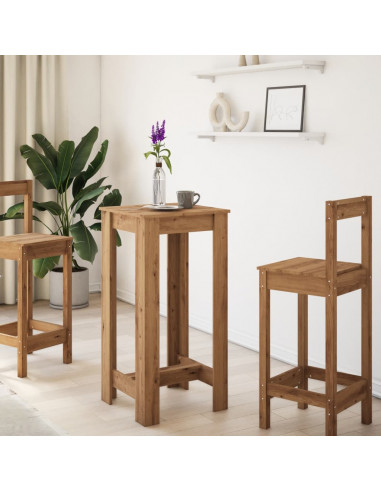 Tavolo Bar Rovere Artigianale 51x50x103,5 cm Legno Multistrato