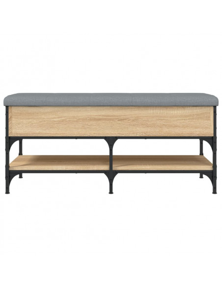 Panca Porta Scarpe Rovere Sonoma 102x42x45 cm Legno Multistrato