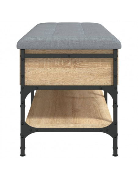 Panca Porta Scarpe Rovere Sonoma 102x42x45 cm Legno Multistrato