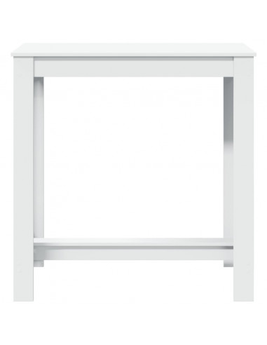 Tavolo da Bar Bianco 102x50x103,5 cm in Legno Multistrato