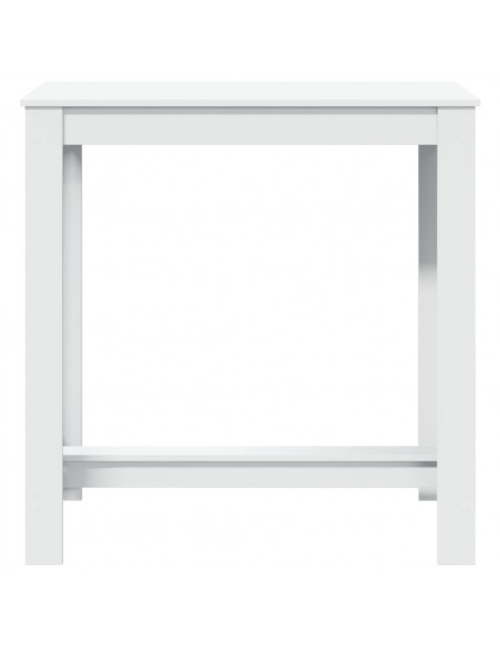 Tavolo da Bar Bianco 102x50x103,5 cm in Legno Multistrato