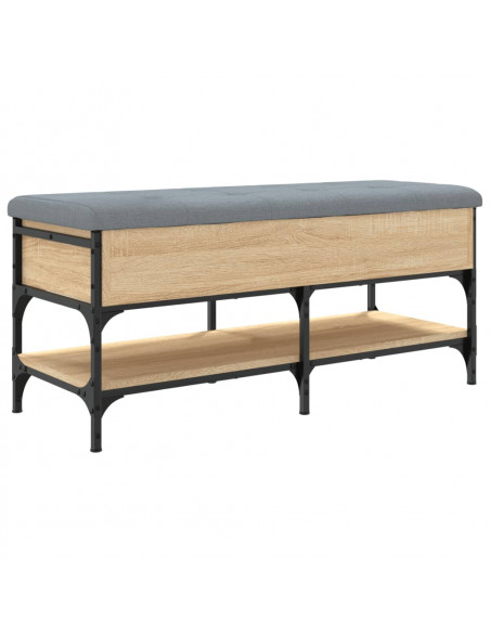Panca Porta Scarpe Rovere Sonoma 102x42x45 cm Legno Multistrato