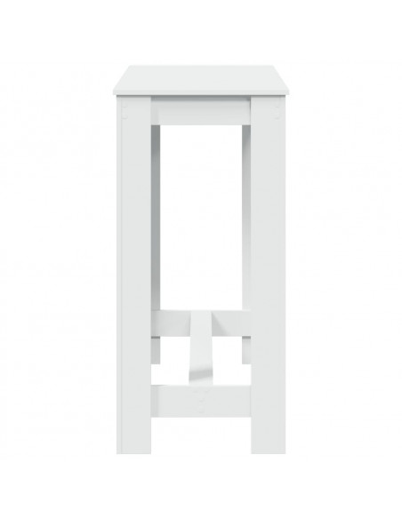 Tavolo da Bar Bianco 102x50x103,5 cm in Legno Multistrato