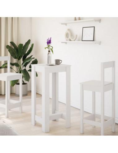 Tavolo da Bar Bianco 51x50x103,5 cm in Truciolato