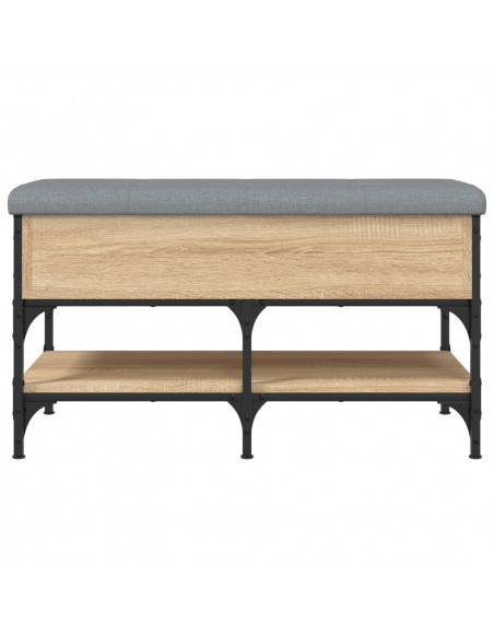 Panca Porta Scarpe Rovere Sonoma 82x42x45 cm Legno Multistrato
