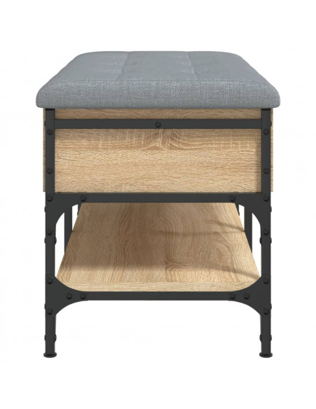 Panca Porta Scarpe Rovere Sonoma 82x42x45 cm Legno Multistrato