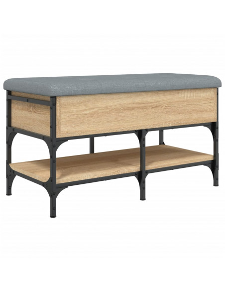 Panca Porta Scarpe Rovere Sonoma 82x42x45 cm Legno Multistrato