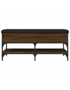Panca Porta Scarpe Rovere Marrone 102x42x45cm Legno Multistrato 2