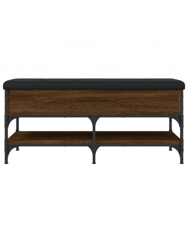 Panca Porta Scarpe Rovere Marrone 102x42x45cm Legno Multistrato