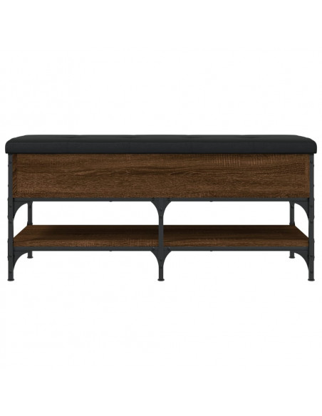 Panca Porta Scarpe Rovere Marrone 102x42x45cm Legno Multistrato