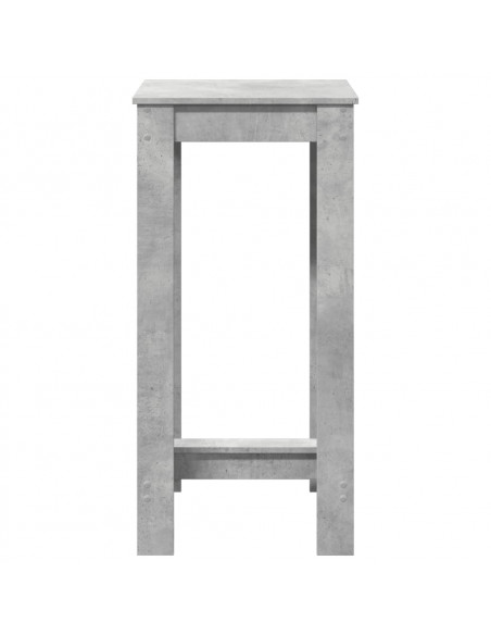 Tavolo da Bar Grigio Cemento 51x50x103,5cm in Legno Multistrato