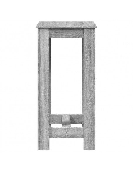 Tavolo da Bar Grigio Sonoma 51x50x103,5 cm in Legno Multistrato