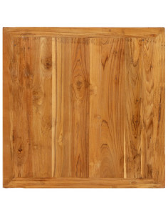 Tavolo da Bar in Teak Massello di Recupero 60x60x107 cm 2